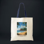 Trinidad en Tobago Caribbean Travel Art Vintage Tote Bag<br><div class="desc">Trinidad en Tobago retro vector reisontwerp. Trinidad en Tobago staat bekend om zijn stranden,  cultuur en wilde dieren. Het land wordt beschouwd als een van de meest welvarende en geïndustrialiseerde van het Caribisch gebied.</div>