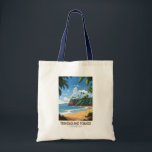 Trinidad en Tobago Caribbean Travel Art Vintage Tote Bag<br><div class="desc">Trinidad en Tobago retro vector reisontwerp. Trinidad en Tobago staat bekend om zijn stranden,  cultuur en wilde dieren. Het land wordt beschouwd als een van de meest welvarende en geïndustrialiseerde van het Caribisch gebied.</div>