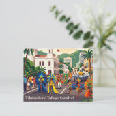 Trinidad en Tobago Carnaval Briefkaart (Staand voorkant)