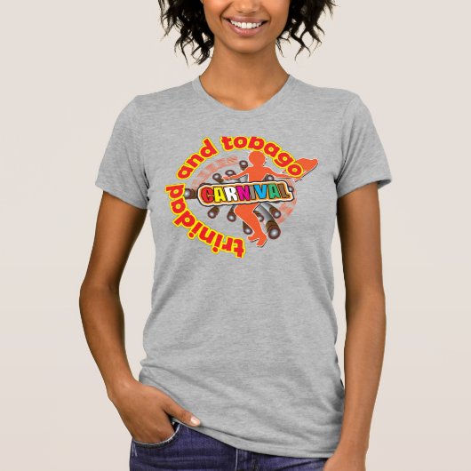 Trinidad en Tobago Carnaval T-shirt (Voorkant)