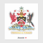 Trinidad en Tobago COA Sticker (Vel)