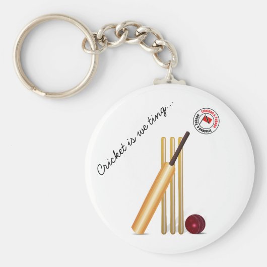 Trinidad en Tobago cricket Sleutelhanger (Voorkant)