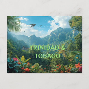 Trinidad en Tobago een eiland land  Briefkaart