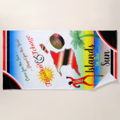 Trinidad en Tobago - eilanden in de zon Strandlaken (Voorkant)