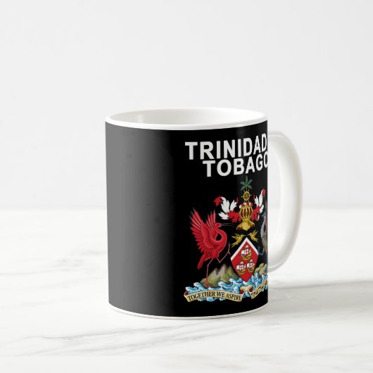 Trinidad en Tobago Embleem Koffiemok (Voorkant rechts)