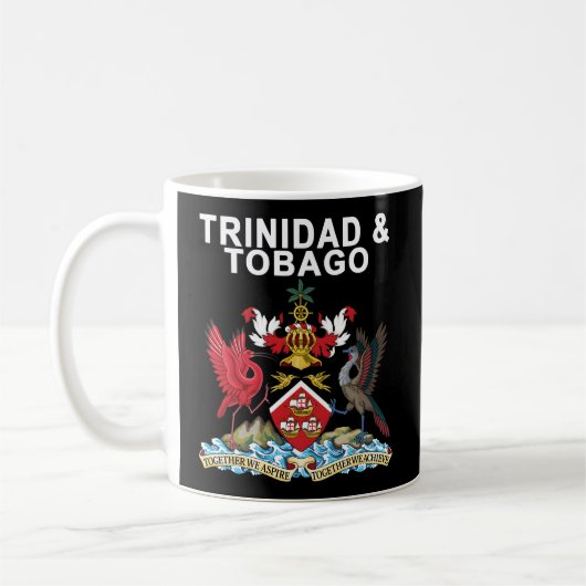 Trinidad en Tobago Embleem Koffiemok (Links)
