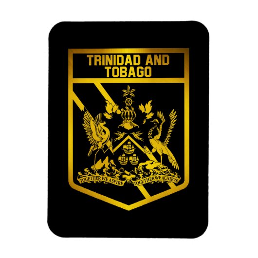 Trinidad en Tobago Emblem Magneet (Verticaal)