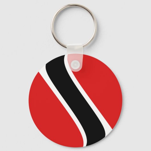 Trinidad en Tobago Fisheye Flag Sleutelhanger (Voorkant)