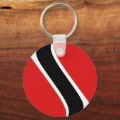 Trinidad en Tobago Fisheye Flag Sleutelhanger (Voorkant)