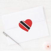 Trinidad en Tobago Flag Heart Sticker (Envelop)