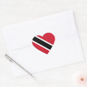 Trinidad en Tobago Flag Heart Sticker (Envelop)
