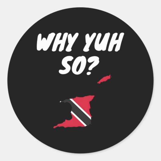 Trinidad en Tobago Gezegden Trini Pride Flag Dna Ronde Sticker (Voorkant)