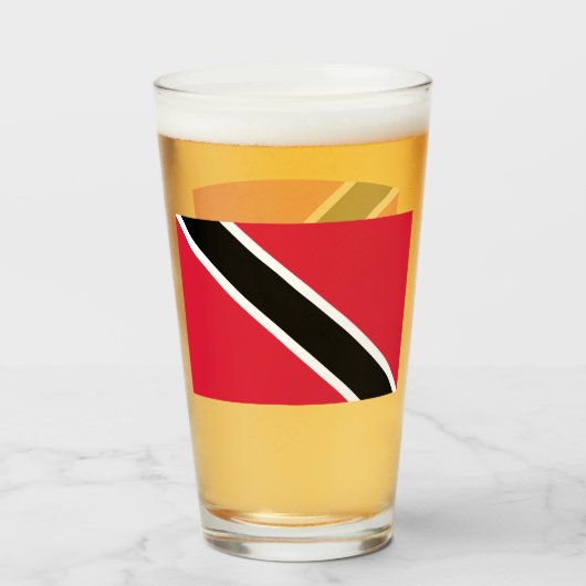 Trinidad en Tobago Glas (Voorkant gevuld)