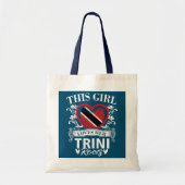Trinidad en Tobago Heart Dit meisje houdt van haar Tote Bag (Voorkant)