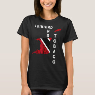 Trinidad en Tobago kaart Pride Trinidadian Roots F T-shirt
