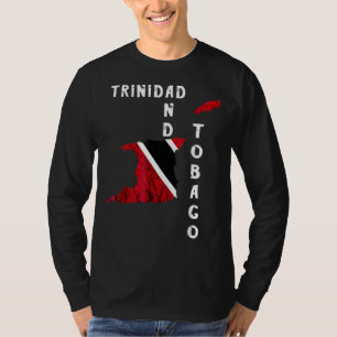 Trinidad en Tobago kaart Pride Trinidadian Roots F T-shirt