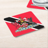 Trinidad en Tobago Kartonnen Onderzetters (Schuin)