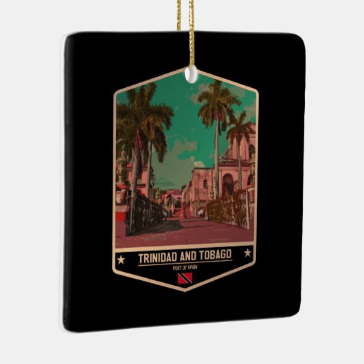 Trinidad en Tobago Keramisch Ornament (Rechts)