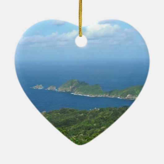 Trinidad en Tobago Keramisch Ornament (Achterkant)