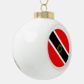 Trinidad en Tobago Keramische Bal Ornament (Links)
