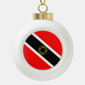 Trinidad en Tobago Keramische Bal Ornament (Voorkant)