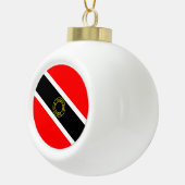 Trinidad en Tobago Keramische Bal Ornament (Rechts)