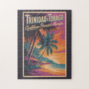 Trinidad en Tobago Landschapsillustratie Reizen Legpuzzel