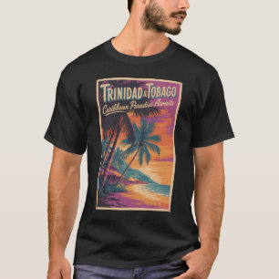 Trinidad en Tobago Landschapsillustratie Reizen T-shirt