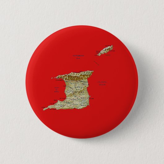 Trinidad en Tobago Map Button (Voorkant)