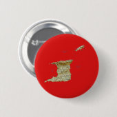Trinidad en Tobago Map Button (Voorkant /achterkant)