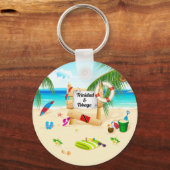 Trinidad en Tobago Maracas Beach Sleutelhanger (Voorkant)