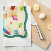 Trinidad en Tobago Maracas Beach Theedoek (Quarter Fold)