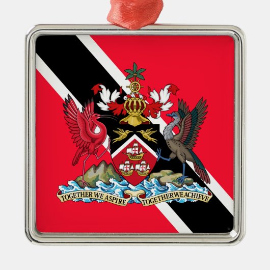 Trinidad en Tobago Metalen Ornament (Voorkant)