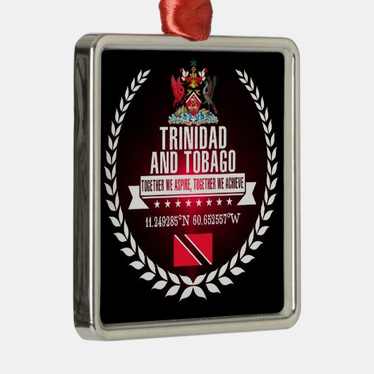 Trinidad en Tobago Metalen Ornament (Rechts)