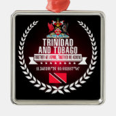 Trinidad en Tobago Metalen Ornament (Voorkant)