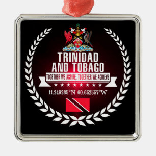 Trinidad en Tobago Metalen Ornament