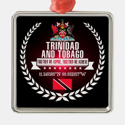 Trinidad en Tobago Metalen Ornament (Voorkant)