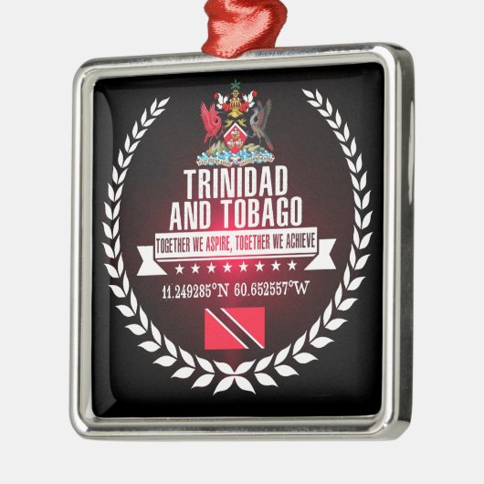 Trinidad en Tobago Metalen Ornament (Links)