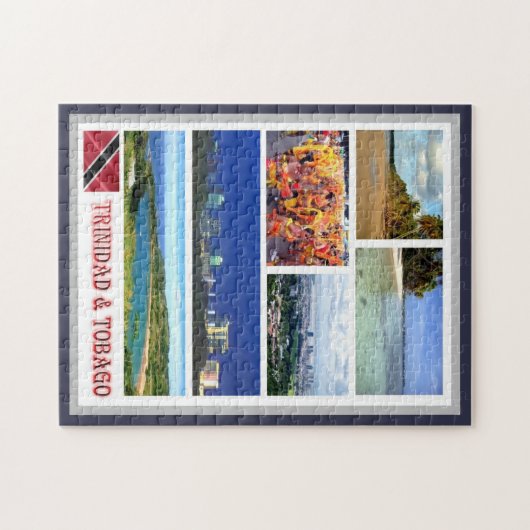 Trinidad en Tobago - Mozaïek - Legpuzzel (Horizontaal)