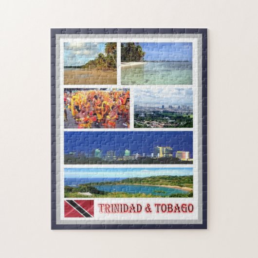 Trinidad en Tobago - Mozaïek - Legpuzzel (Verticaal)
