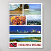 Trinidad en Tobago - Mozaïek - Poster (Voorkant)