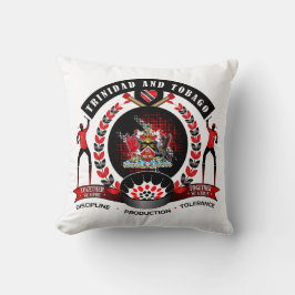Trinidad en Tobago National Pride Emblem on White Kussen