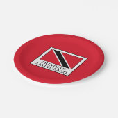 Trinidad en Tobago Papieren Bordje (Gekanteld)