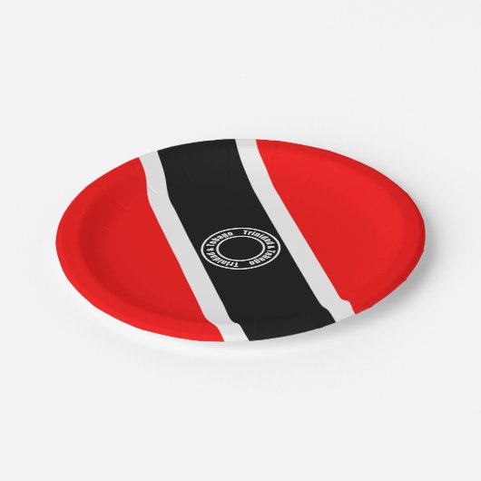 Trinidad en Tobago Papieren Bordje (Gekanteld)