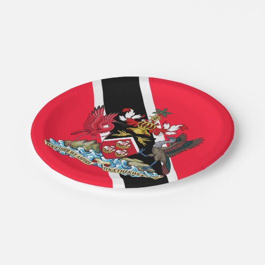 Trinidad en Tobago Papieren Bordje (Gekanteld)