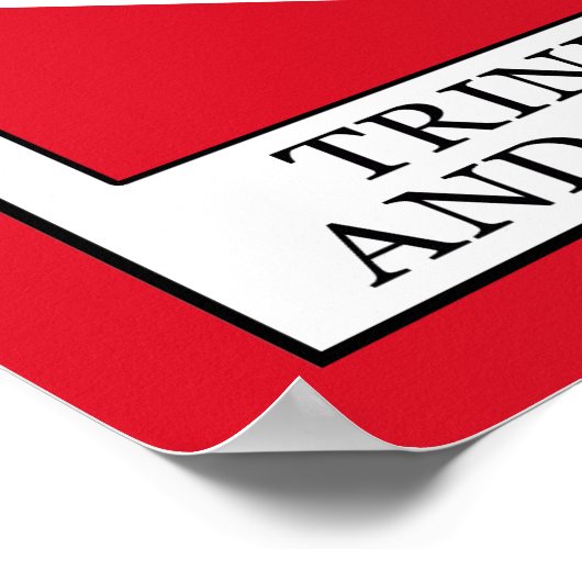 Trinidad en Tobago Poster (Hoek)