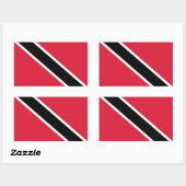 Trinidad en Tobago Rechthoekige Sticker (Vel)