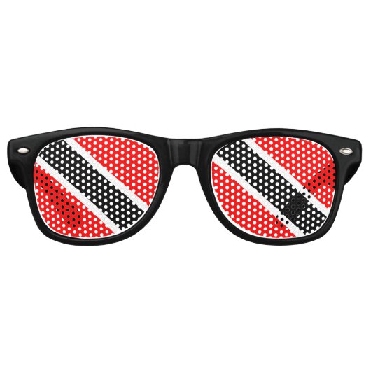 Trinidad en Tobago Retro Zonnebril (Voorkant)