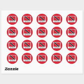 Trinidad en Tobago Ronde Sticker (Vel)