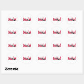 Trinidad en Tobago Ronde Sticker (Vel)